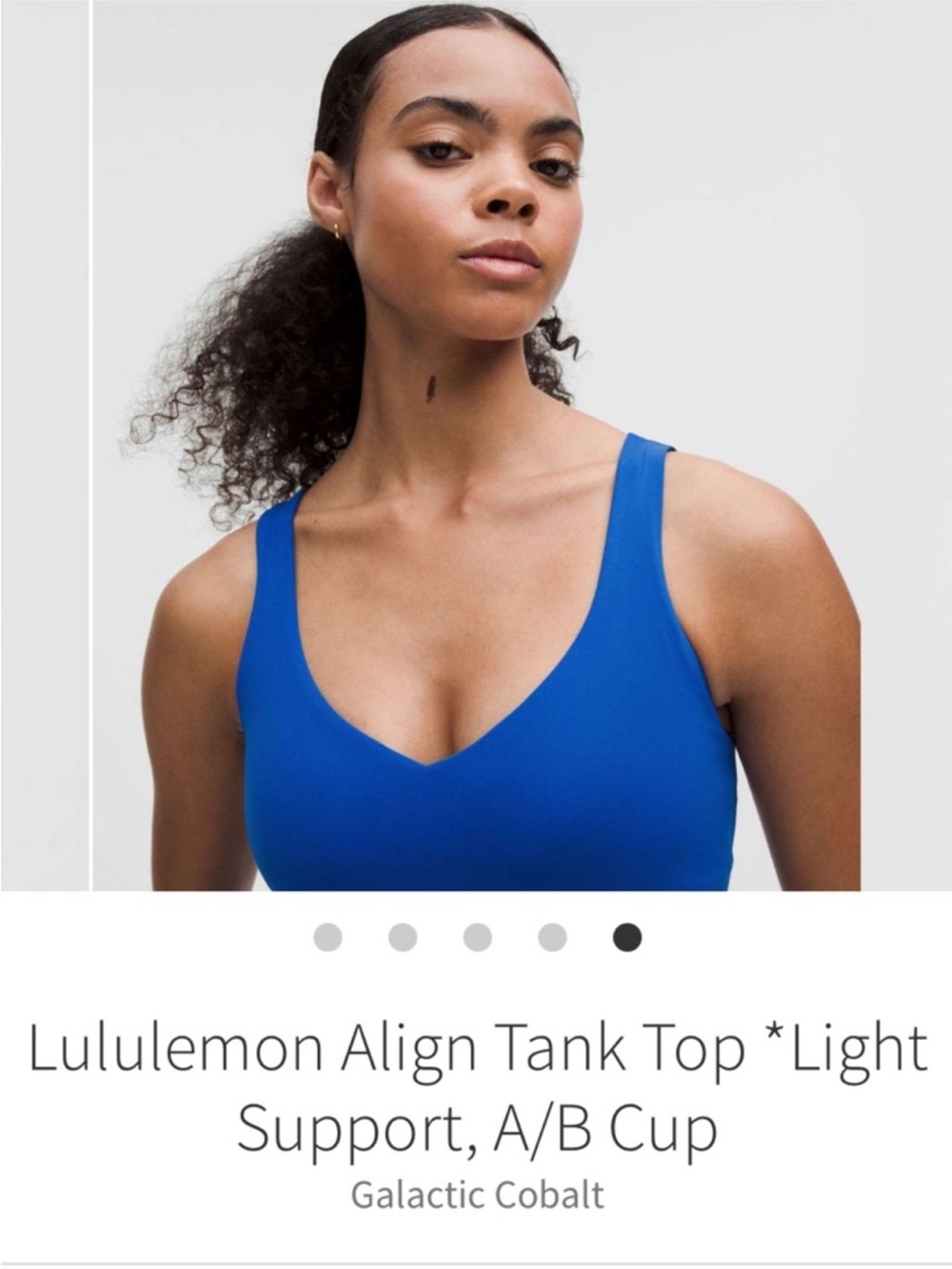 Lululemon Align Tank Top Galactic Cobalt Sz 2 A/B Rare